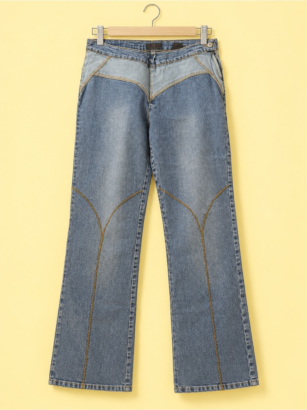 Women’s Two-Tone Blue Denim Jeans